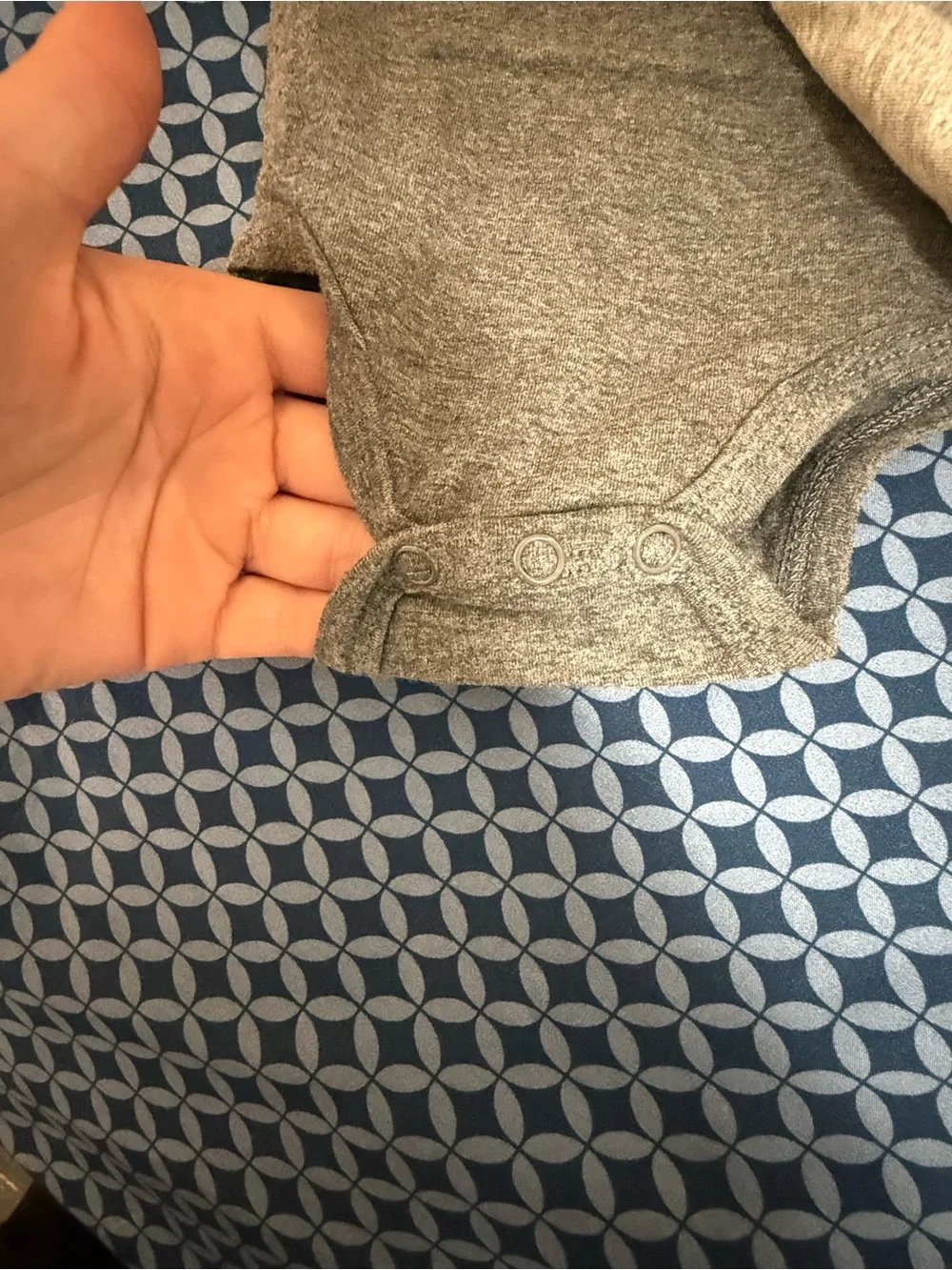 Neutral Long-Sleeve Baby One-Piece Bodysuits - Light Gray & Dark Gray